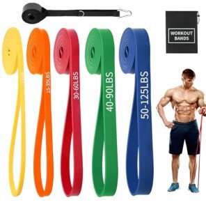 Colorful Resistance Bands Set for Home Workouts