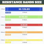 Colorful Resistance Bands Set for Home Workouts