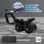 Ab Roller Wheel with Timer and Elbow Support