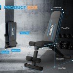 Adjustable Foldable Weight Bench for Home Gym