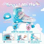 Light-up Unicorn Adjustable Roller Skates for Kids