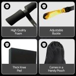 Adjustable Nordic Curl Strap with Knee Pad