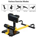COSTWAY Adjustable Deep Sissy Squat Machine