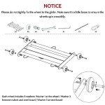 Yes4All Glute Ham Glider Exercise Wheels for Home Gym