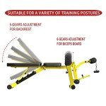 EASY BIG Adjustable Weight Bench with Leg Extension