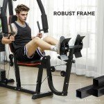 SPORTNOW Multi Gym with 45kg Leg Press Weight Stack
