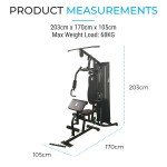 Home Multi Gym Machine with 68KG Weight Stack