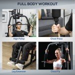 Multifunctional Home Gym with 45kg Weight Set