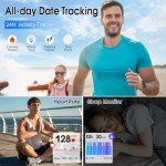 DUSONLAP Waterproof Fitness Smartwatch with Call Feature