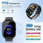 DUSONLAP Waterproof Fitness Smartwatch with Call Feature