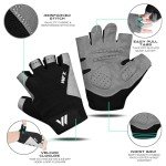 Fingerless Gym Gloves for Weight Lifting Support