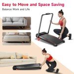 Foldable Walking Pad with Incline & Handle Bar