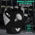 Fingerless Gym Gloves for Weight Lifting Support