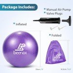 Beenax 23cm Soft Pilates Ball with Pump