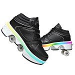 2-in-1 Roller Skate Shoes for Kids and Adults