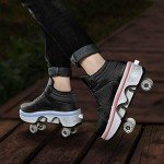 2-in-1 Roller Skate Shoes for Kids and Adults