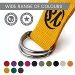Extra Long Organic Cotton Yoga Strap – Yellow