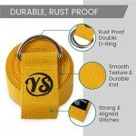 Extra Long Organic Cotton Yoga Strap – Yellow