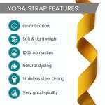 Extra Long Organic Cotton Yoga Strap – Yellow