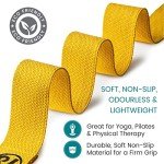 Extra Long Organic Cotton Yoga Strap – Yellow