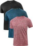 Men's Dry Fit Sports T-Shirts - 3 Pack 3XL