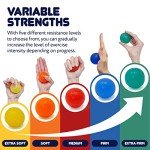 Hand Therapy Exercise Balls - 5 Strength Options