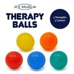 Hand Therapy Exercise Balls - 5 Strength Options
