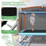 GYMAX 6FT 3-in-1 Kids Trampoline and Swing