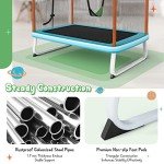 GYMAX 6FT 3-in-1 Kids Trampoline and Swing