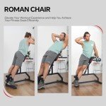 Adjustable Hyperextension Roman Chair for Home Workouts