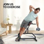 Adjustable Hyperextension Roman Chair for Home Workouts
