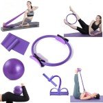 Elite 4-Piece Pilates Fitness Equipment Set