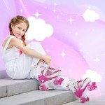 Kids Adjustable Roller Skates with Luminous Wheels