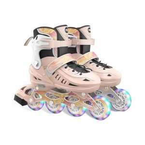 Adjustable Kids Inline Skates with Light-Up Wheels