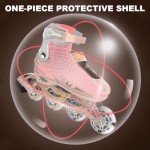 Adjustable Kids Inline Skates with Light-Up Wheels