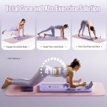 Foldable Pilates Reformer Board Set for Home Fitness