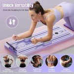 Foldable Pilates Reformer Board Set for Home Fitness