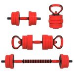 Soozier 4-in-1 Adjustable Dumbbells for Home Gym