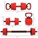Soozier 4-in-1 Adjustable Dumbbells for Home Gym