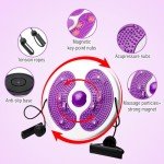 Twist Board Exercise Disc with Massage Feet (Purple)