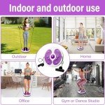 Twist Board Exercise Disc with Massage Feet (Purple)