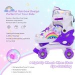 Adjustable Light-Up Roller Skates for Kids