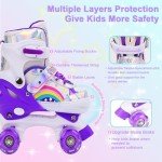 Adjustable Light-Up Roller Skates for Kids