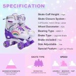 Adjustable Light-Up Roller Skates for Kids