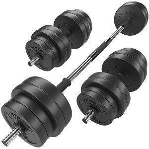 Adjustable 30kg Dumbbell and Barbell Weight Set