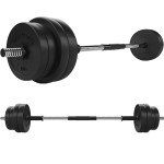 Adjustable 30kg Dumbbell and Barbell Weight Set