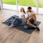 Extra Large Non-Slip Yoga Mat with Strap