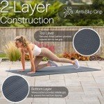 Extra Large Non-Slip Yoga Mat with Strap