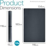 Extra Large Non-Slip Yoga Mat with Strap