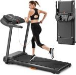 UMAY Folding Treadmill with Heart Rate Sensor